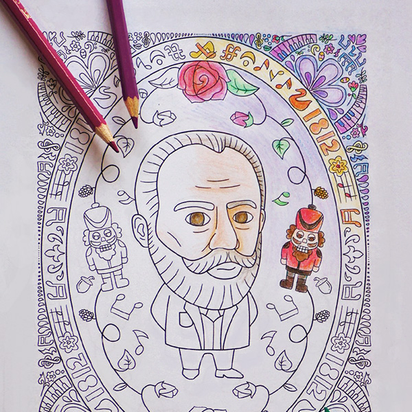 Coloured-in Tchaikovsky