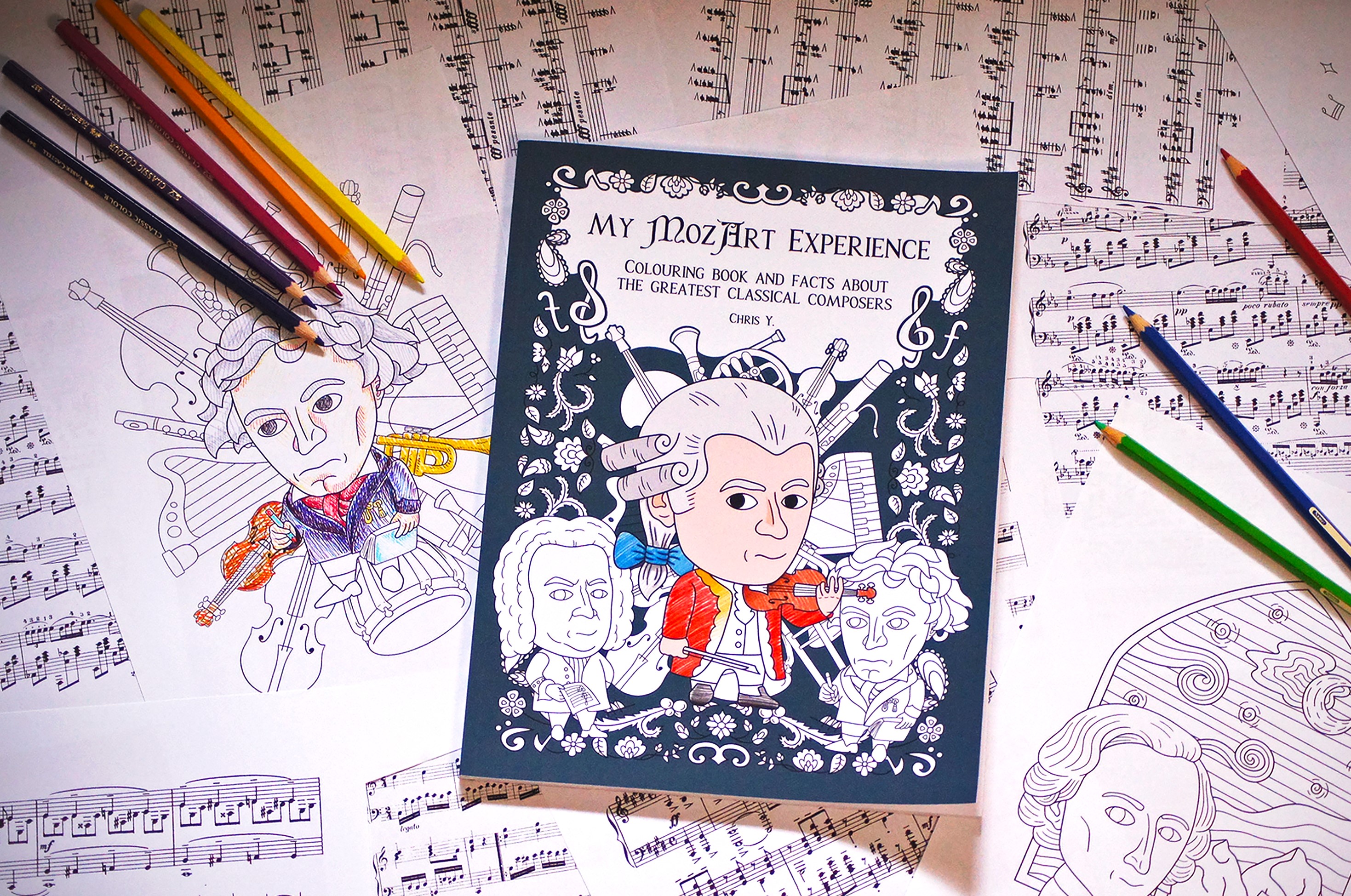 The Classical music colouring book