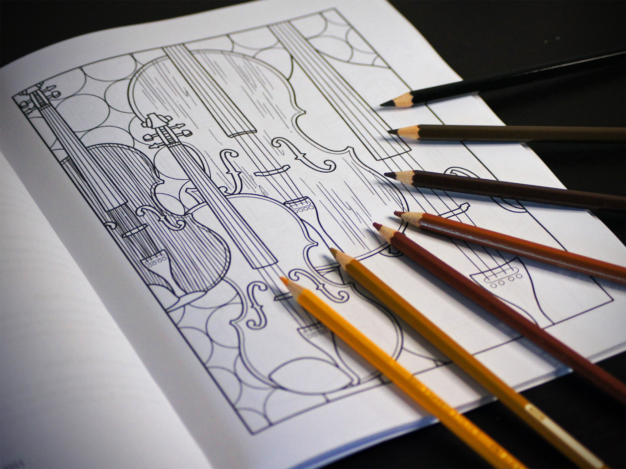 The Classical music colouring book